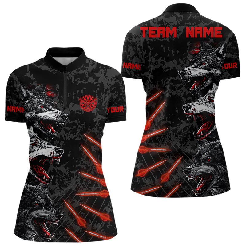 Black And Red Wolfs With Dart Arrows Dart, Custom Dart NYN0032