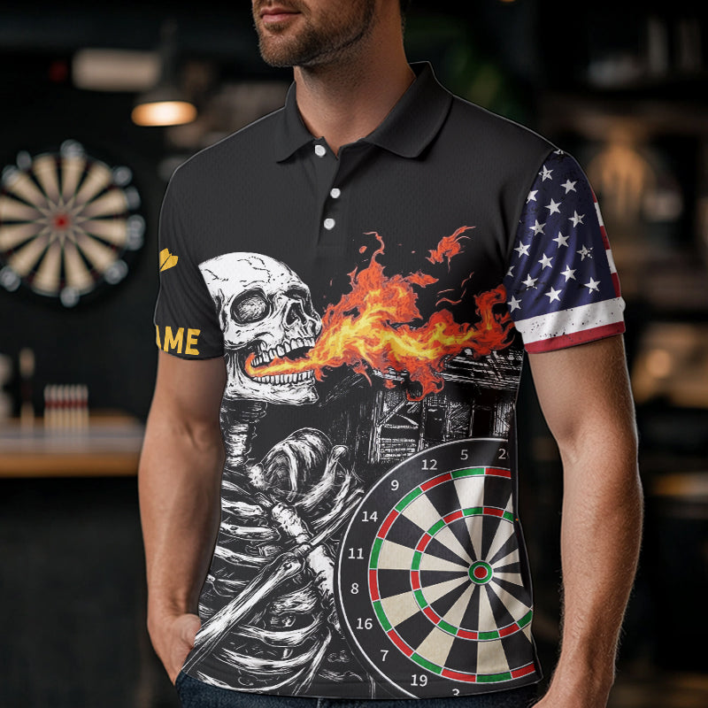 US Flag Custom Skulls With Dart Boards Dart, Custom Dart NYN0036