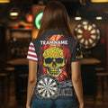US Flag Custom Skulls With Dart Boards Dart, Custom Dart NYN0036