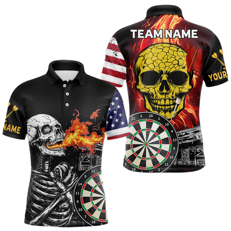 US Flag Custom Skulls With Dart Boards Dart, Custom Dart NYN0036