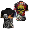 US Flag Custom Skulls With Dart Boards Dart, Custom Dart NYN0036
