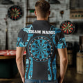 Turquoise Camo With Deer Head Skull Dart, Custom Dart NYN0037