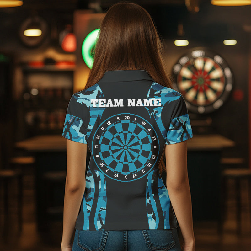 Turquoise Camo With Deer Head Skull Dart, Custom Dart NYN0037