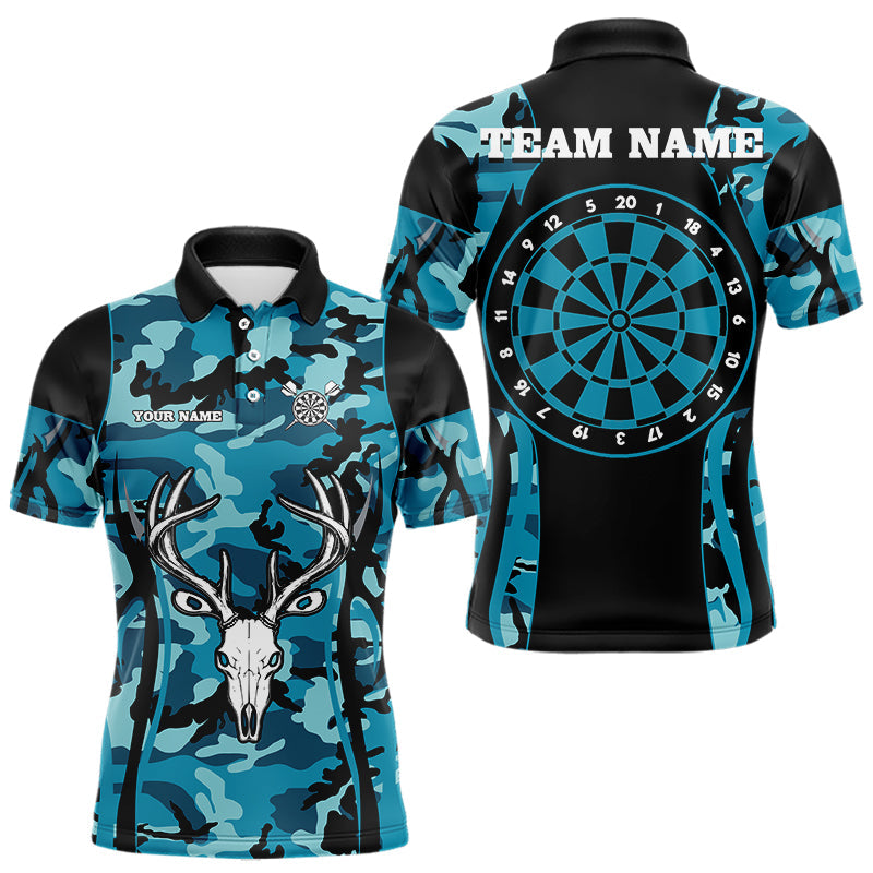 Turquoise Camo With Deer Head Skull Dart, Custom Dart NYN0037
