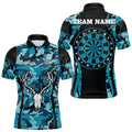 Turquoise Camo With Deer Head Skull Dart, Custom Dart NYN0037