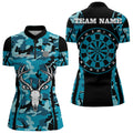 Turquoise Camo With Deer Head Skull Dart, Custom Dart NYN0037