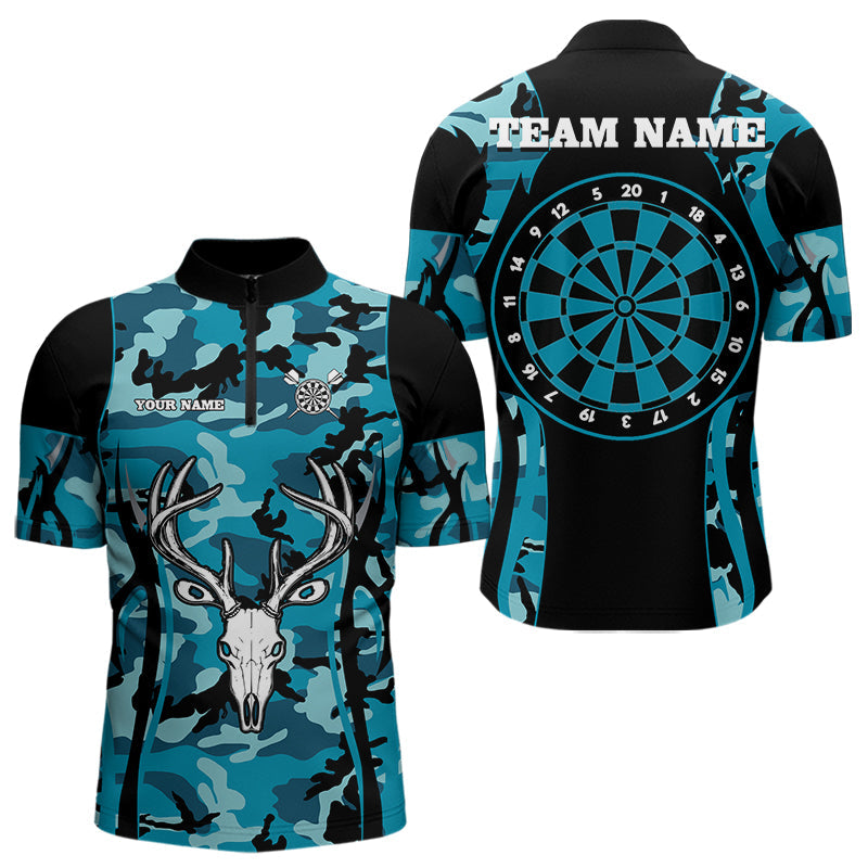 Turquoise Camo With Deer Head Skull Dart, Custom Dart NYN0037
