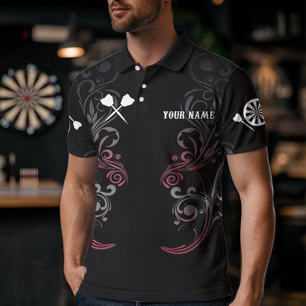 Personalized Skull Black Grunge and Darts, Dart Team NYN0005