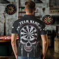 Personalized Skull Black Grunge and Darts, Dart Team NYN0005