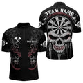 Personalized Skull Black Grunge and Darts, Dart Team NYN0005