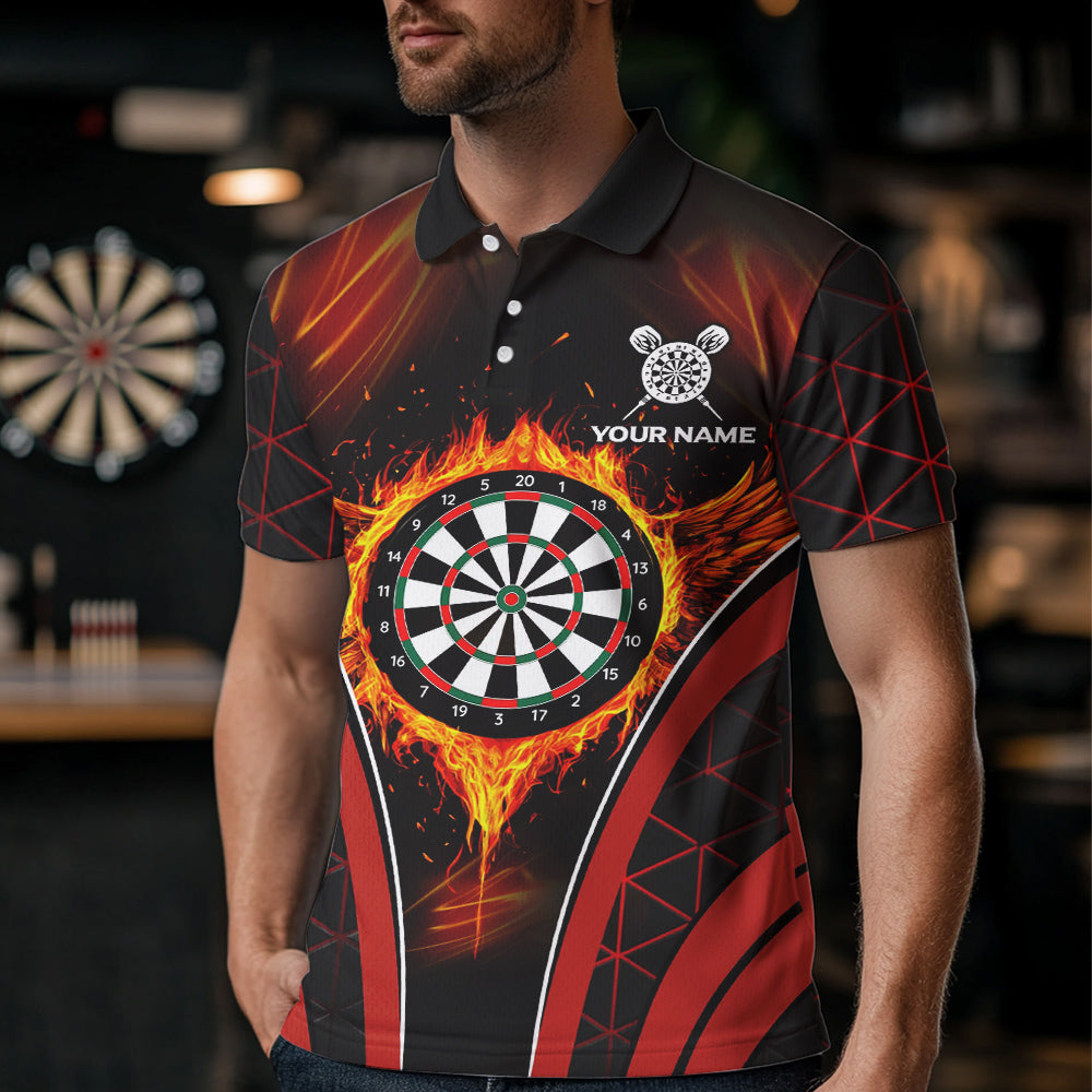 Persionalized Red Fire Flame Dart Boards Dart, Custom Dart NYN0038