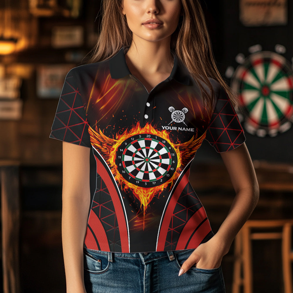 Persionalized Red Fire Flame Dart Boards Dart, Custom Dart NYN0038