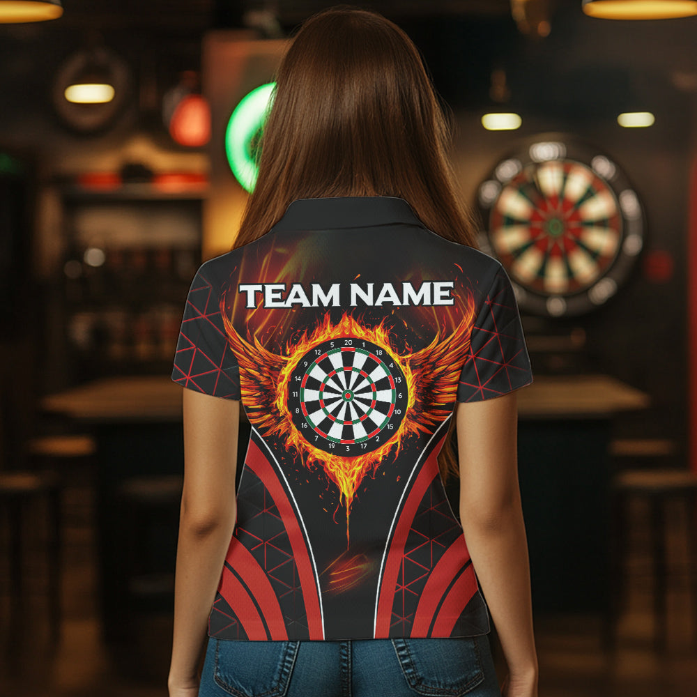 Persionalized Red Fire Flame Dart Boards Dart, Custom Dart NYN0038