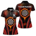 Persionalized Red Fire Flame Dart Boards Dart, Custom Dart NYN0038