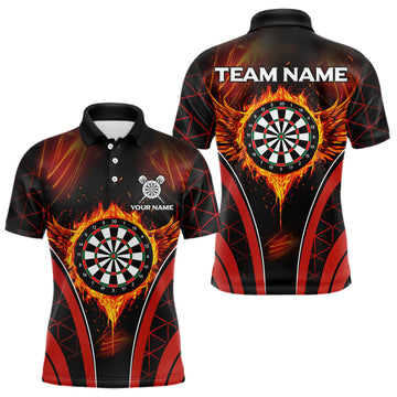 Persionalized Red Fire Flame Dart Boards Dart, Custom Dart NYN0038