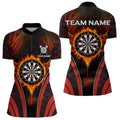 Persionalized Red Fire Flame Dart Boards Dart, Custom Dart NYN0038