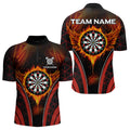 Persionalized Red Fire Flame Dart Boards Dart, Custom Dart NYN0038