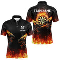 Fire Flame Wolfs With Dart Boards Dart, Custom Dart NYN0040