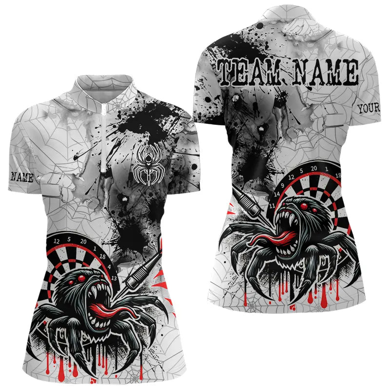 Personalized Dripping Black And Red Spider Dart, Custom Dart NYN0009