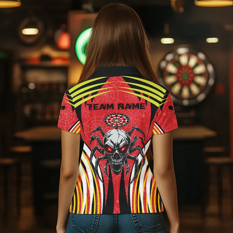 Personalized Black And Red Spider Dart, Custom Dart Team NYN0017