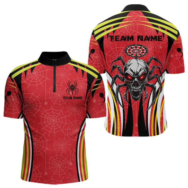 Personalized Black And Red Spider Dart, Custom Dart Team NYN0017