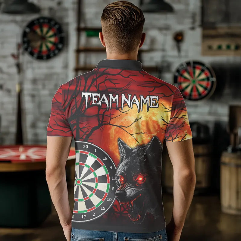 Wolf With Glowing Red Eyes Dart Boards Dart, Custom Dart NYN0039