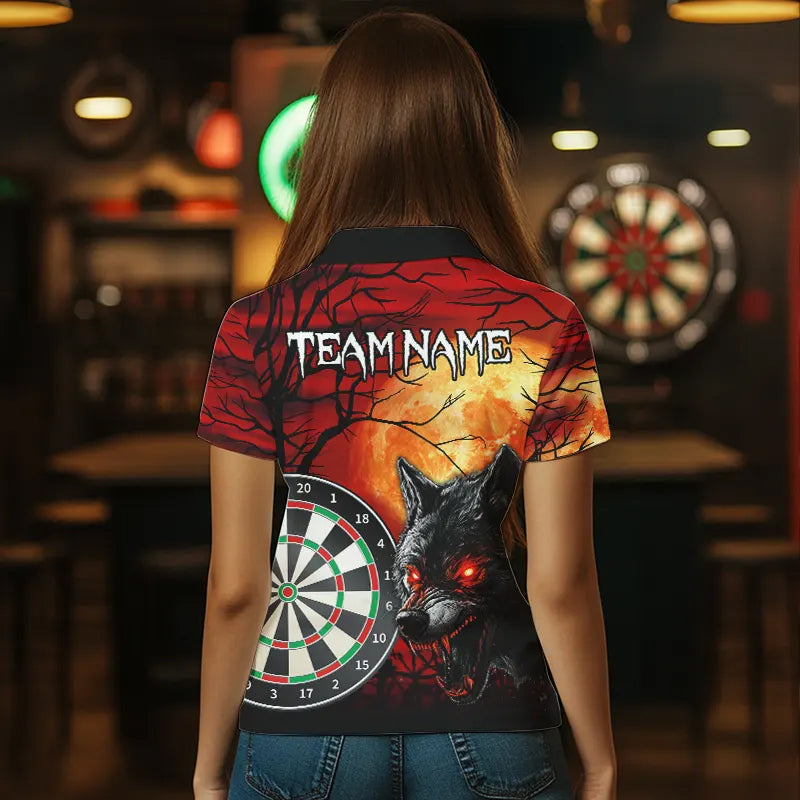 Wolf With Glowing Red Eyes Dart Boards Dart, Custom Dart NYN0039