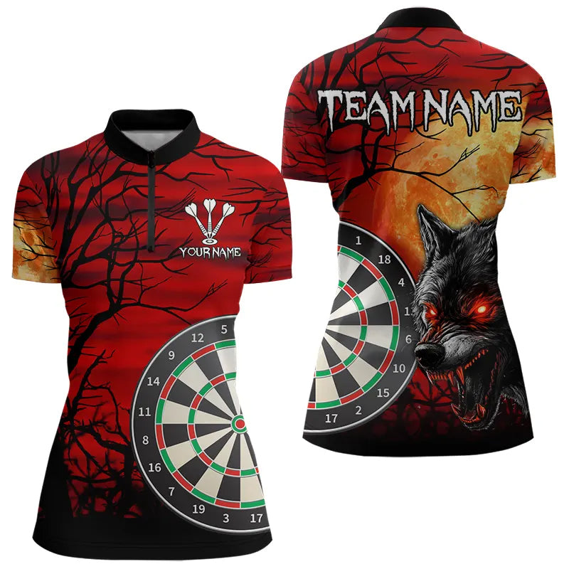 Wolf With Glowing Red Eyes Dart Boards Dart, Custom Dart NYN0039