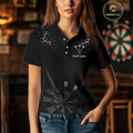 Personalized Dart With Black Dartboard And Silver Darts Arrows NYN0281