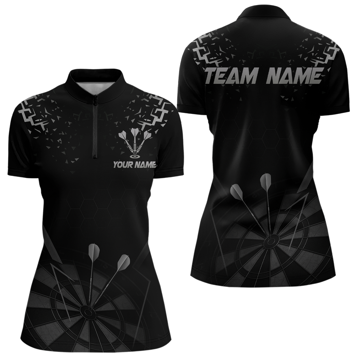 Personalized Dart With Black Dartboard And Silver Darts Arrows NYN0281