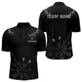 Personalized Dart With Black Dartboard And Silver Darts Arrows NYN0281