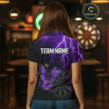 Custom Darts With Violet Lightning and Glowing Butterfly, Darts NYN0286