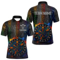 Custom Men's Darts With Splashed Art Dartboard And Multi Color Pattern NYN0292