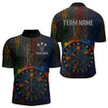 Custom Men's Darts With Splashed Art Dartboard And Multi Color Pattern NYN0292