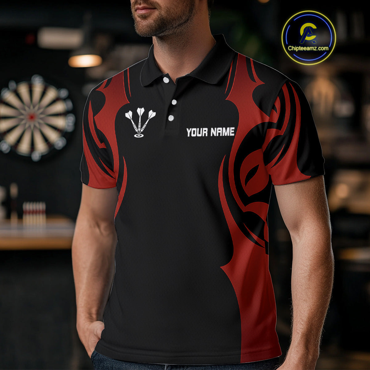 Custom Darts With Red And Darkness Dartboards, Darts Team NYN0297