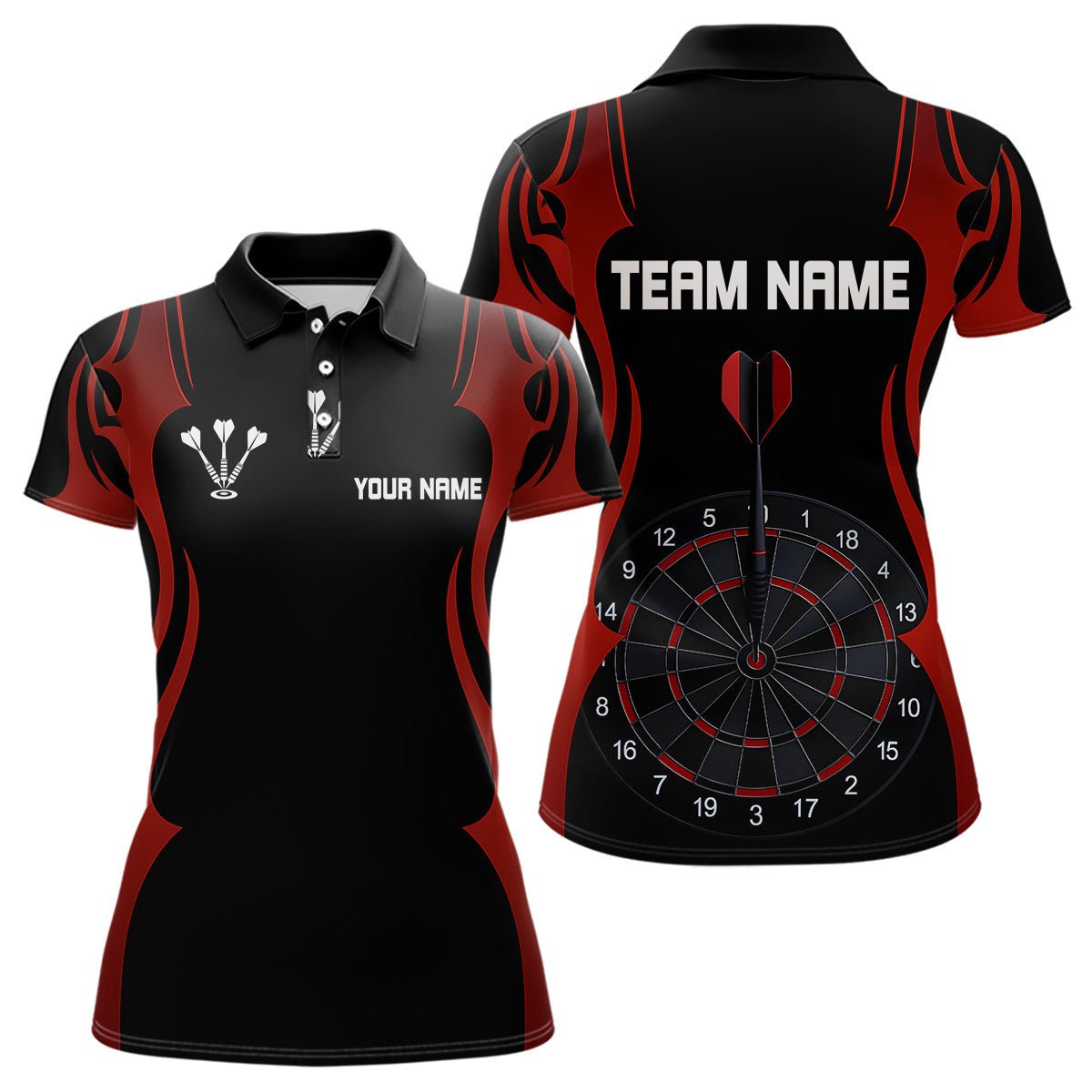 Custom Darts With Red And Darkness Dartboards, Darts Team NYN0297