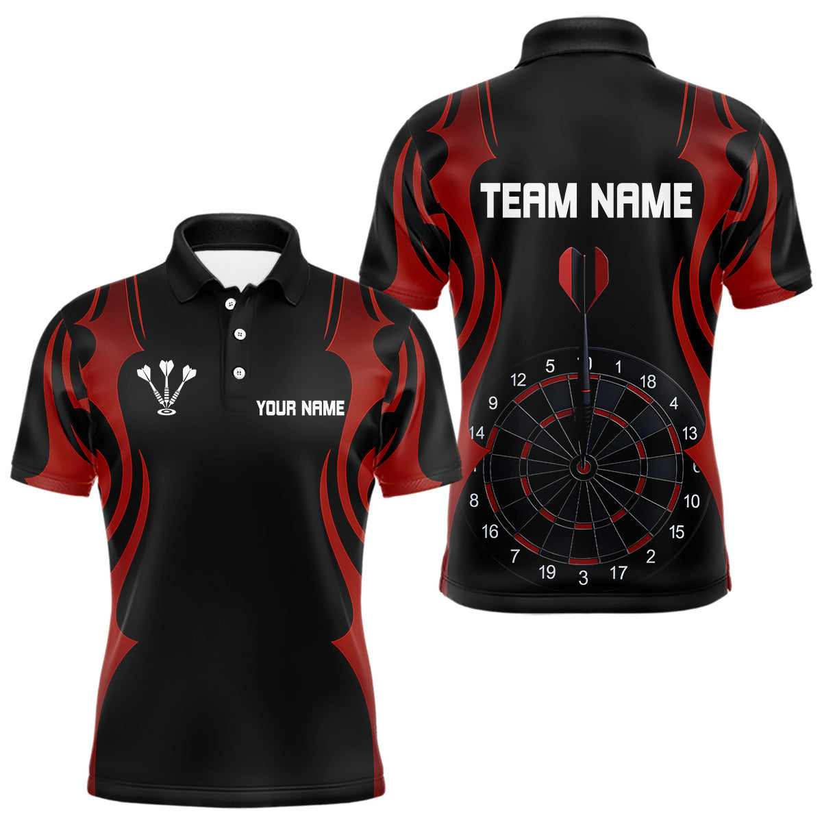 Custom Darts With Red And Darkness Dartboards, Darts Team NYN0297