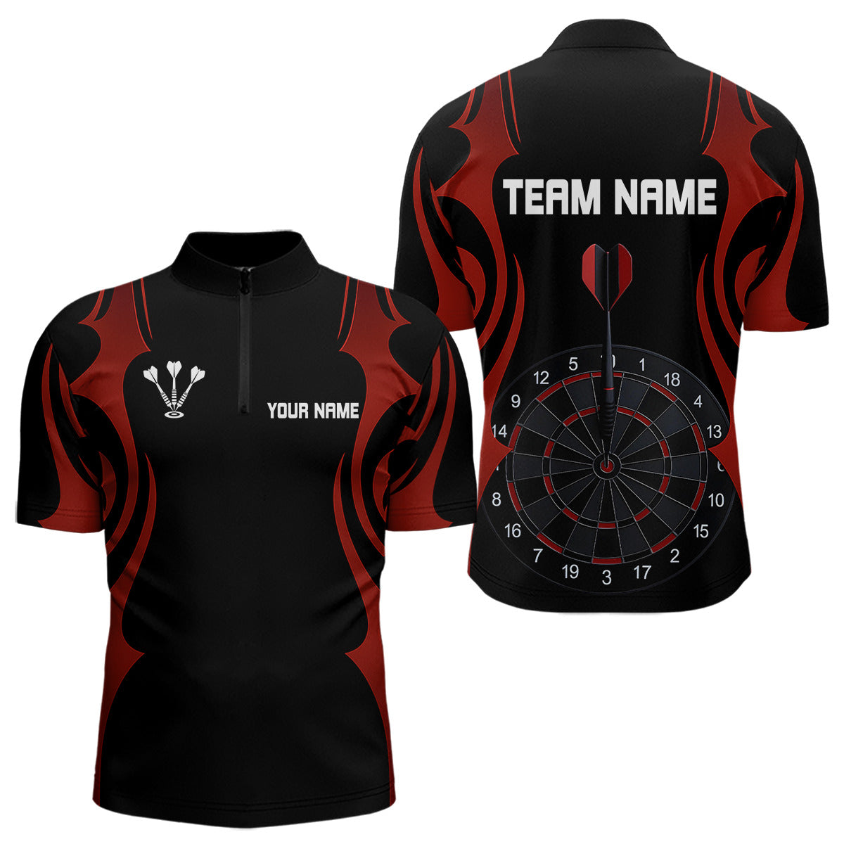 Custom Darts With Red And Darkness Dartboards, Darts Team NYN0297