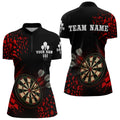 Custom Dart - 3D Dartboard With Red Geometric Shards, Dart Team NYN0248