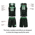 Custom Green Basketball Jersey Uniform Suit Printed Your Logo Name Number