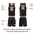 Custom Orange Basketball Jersey Uniform Suit Printed Your Logo Name Number