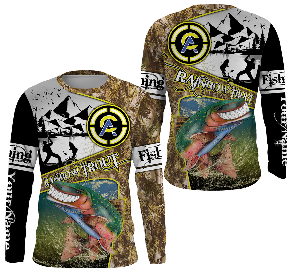 Trout fishing custom name with funny Trout ChipteeAmz's art UV protection AT009