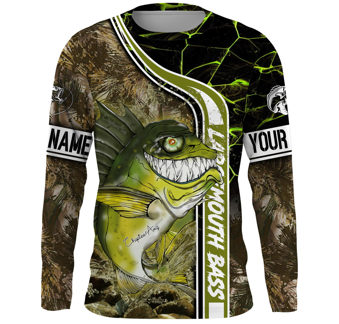 Largemouth Bass fishing custom name with ChipteeAmz's art UV protection AT011