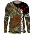 Flounder fishing custom name with ChipteeAmz's art UV protection AT020