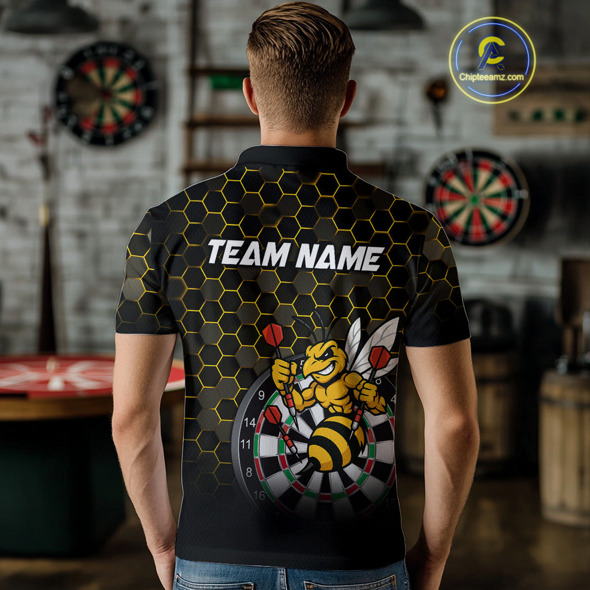 Funny Bee Hexagon Dart Custom Darts Team and