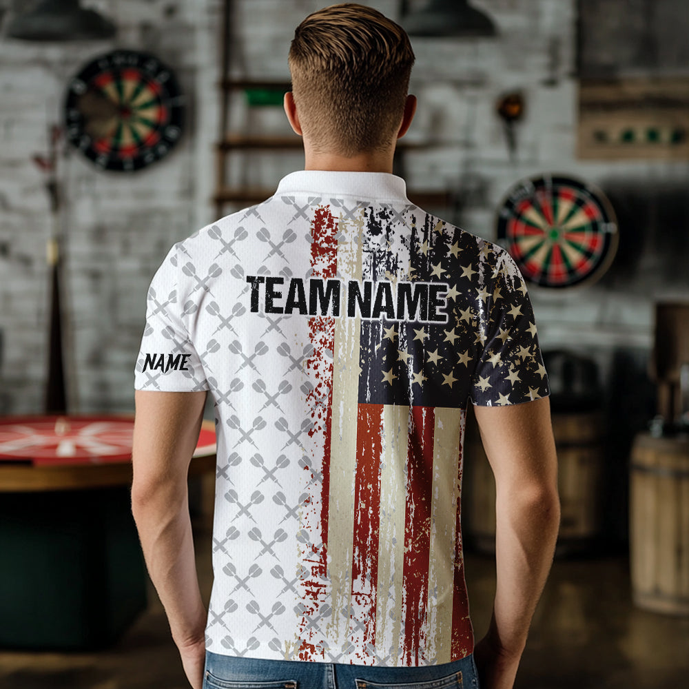 Grunge Retro US Flag Custom Dart Team Dart
