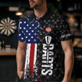 Grunge Retro US Flag Custom Dart Team Dart