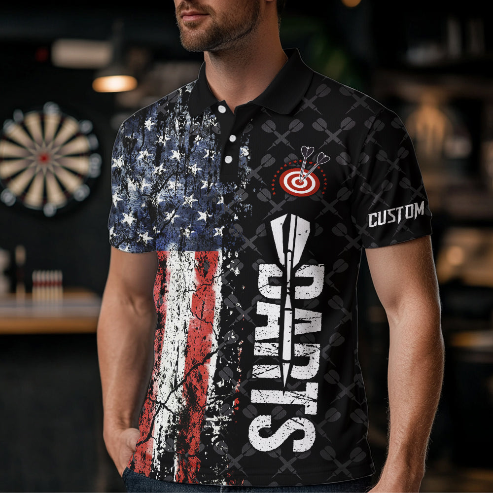 Grunge Vintage American Flag Custom Retro Dart, Pride Team Patriotic Dart