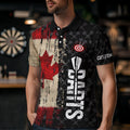 Grunge Vintage Canada Flag Custom Retro Dart, Pride Team Patriotic Dart