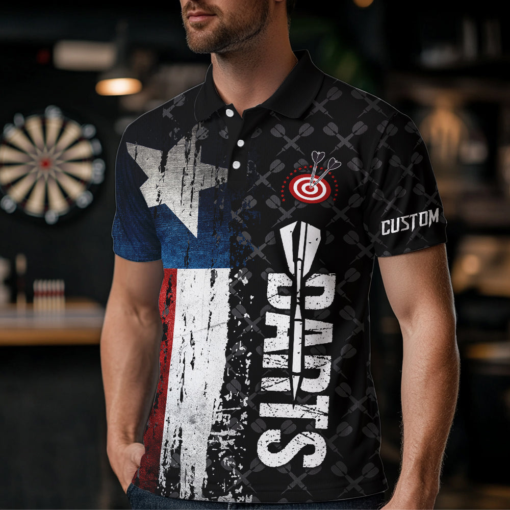 Grunge Vintage Texas Flag Custom Retro Dart, Pride Team Patriotic Dart